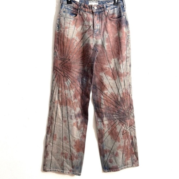 Free People We The Free Aurora Mid Rise Straight Jeans in Starlet sz 30 - Picture 5 of 9